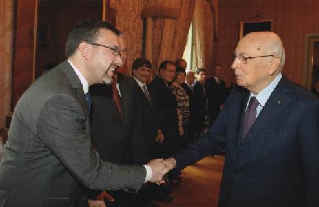 Simoncini con Napolitano