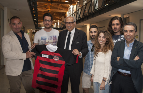 Rettore e ragazzi Rugby Reggio