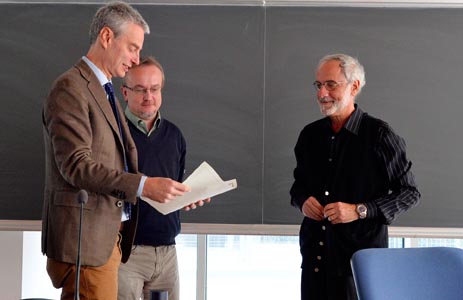 Consegna titolo al prof John Mylopoulos