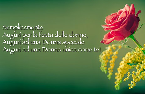 Immagini e frasi Festa delle Donne auguri 8 Marzo