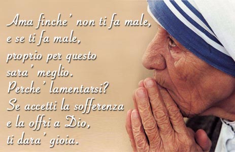 Immagini con preghiere di Madre Teresa di Calcutta Santa