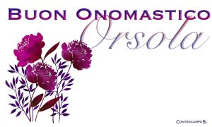 Immagini auguri buon onomastico per Sant Orsola