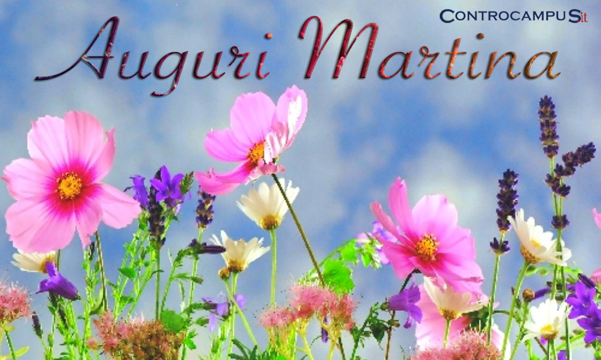 Immagini auguri onomastico Martina