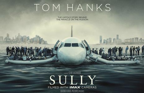 Locandina Sully nuovo film di Clint Eastwood con Tom Hanks