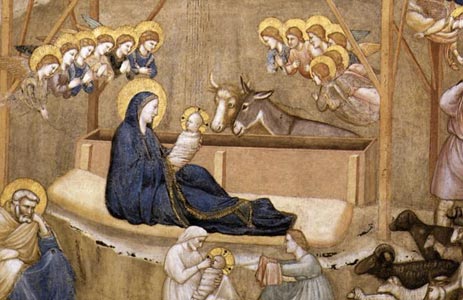 Immagine natività Giotto delle origini del Natale