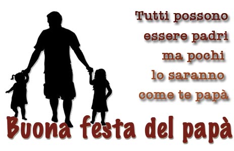 Immagine auguri di buona festa del papà 2017