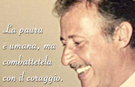 Foto con frasi di Paolo Borsellino