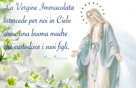 Immagini con frasi sulla Vergine Maria Immacolata Concezione