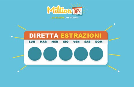 MillionDay di oggi 9 luglio 2020