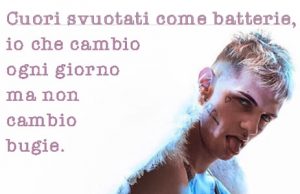 Immagine con le migliori frasi di Achille Lauro