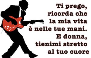 Immagini con frasi di canzoni Rock