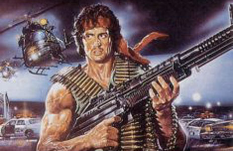 Locandina Rambo film con Sylvester Stallone