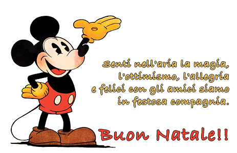 Immagini con frasi di Natale di Topolino