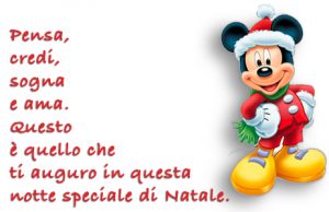 Immagini con frasi di Natale di Topolino