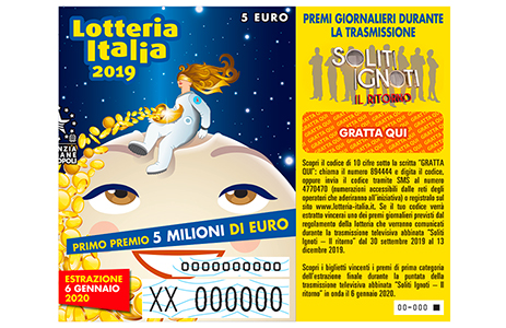 Biglietto Lotteria Italia 2019