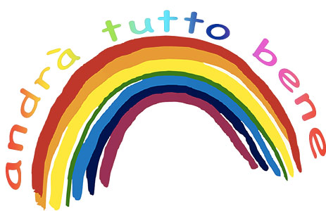 Immagini arcobaleno andrà tutto bene