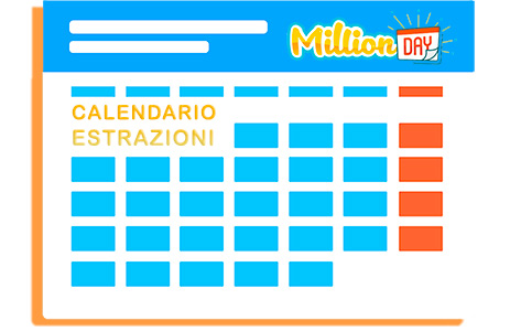 Calendario estrazioni MillionDAY