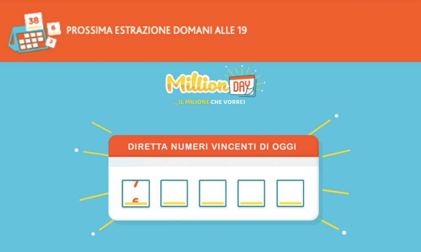 Estrazione MillionDAY oggi 26 aprile 2022