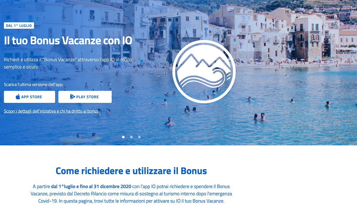 App bonus vacanze