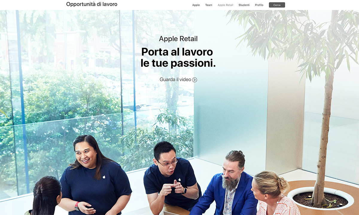 Come lavorare per Apple