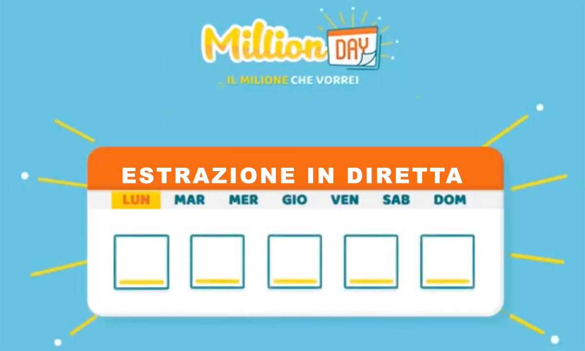 Estrazione MillionDAY oggi 11 luglio 2022