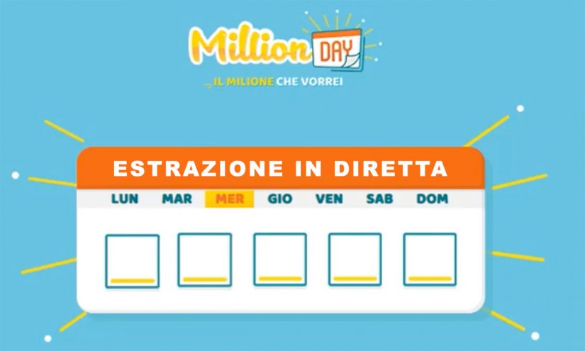 Estrazione MillionDAY del 13 luglio 2022