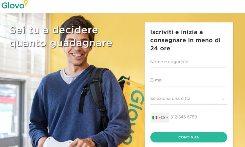 Come lavorare per Glovo