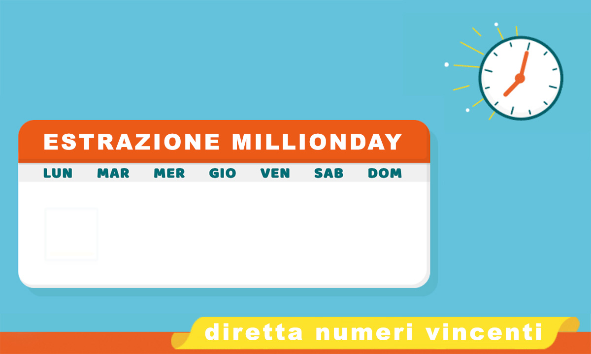 Estrazione MillionDAY oggi 27 marzo 2022