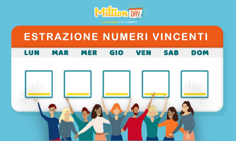 Estrazione MillionDAY di oggi 25 aprile 2022