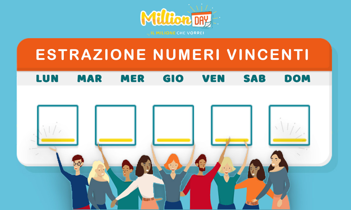 Estrazione MillionDAY di oggi 25 aprile 2022