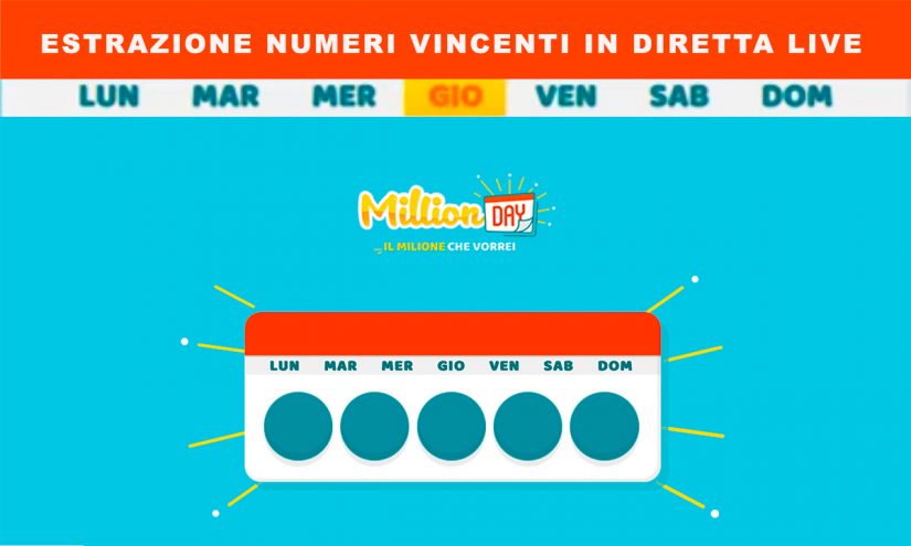 Estrazione MillionDAY 14 luglio 2022