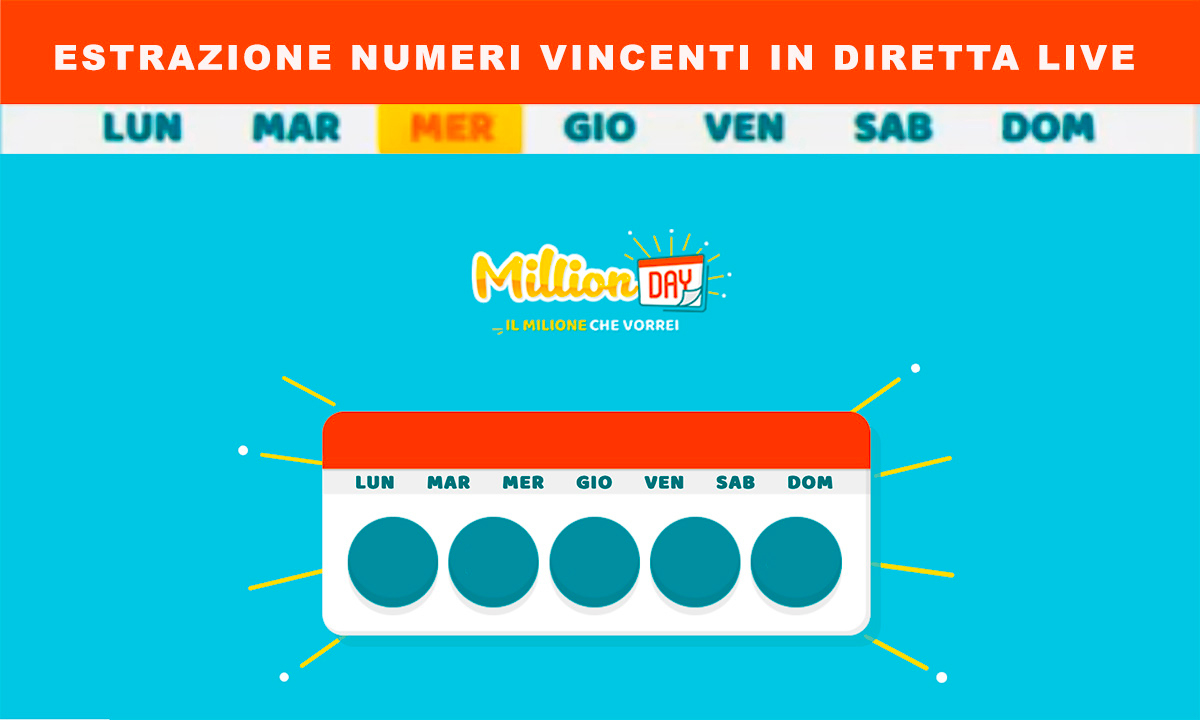 Estrazione MillionDAY del 6 aprile 2022