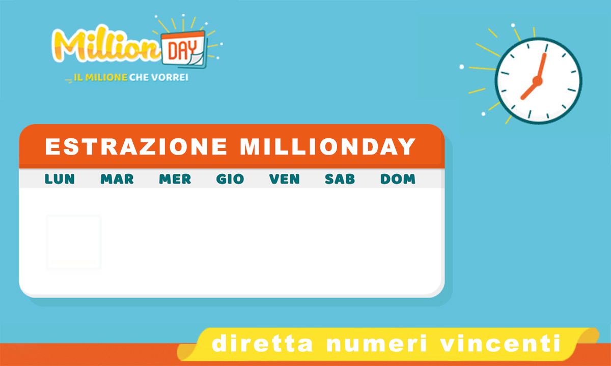 Estrazione MillionDAY oggi 2 ottobre 2021