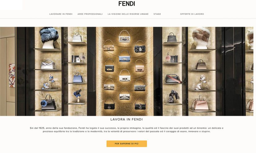 Come lavorare da Fendi