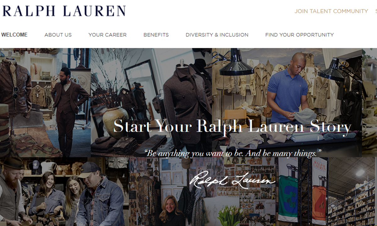 Lavorare per Ralph Lauren