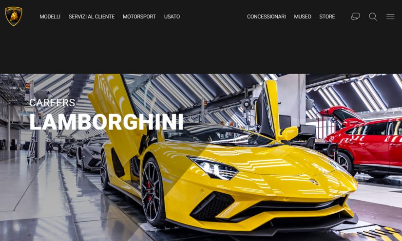 Lavorare in Lamborghini