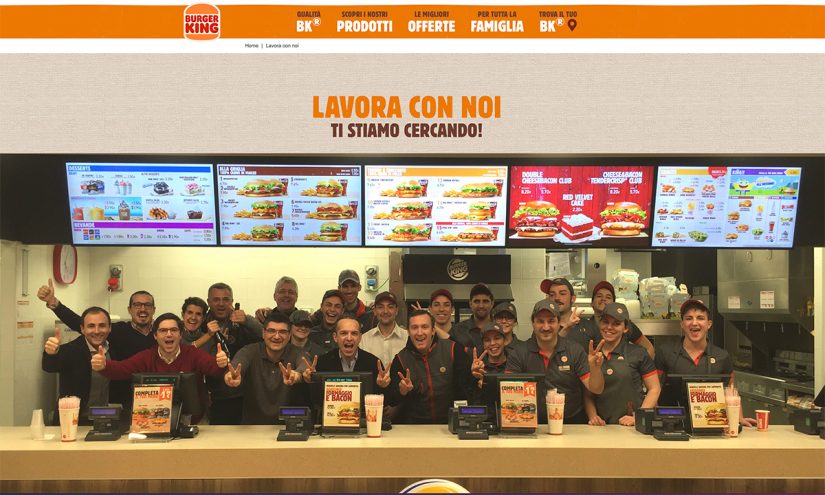 Lavorare da Burger King