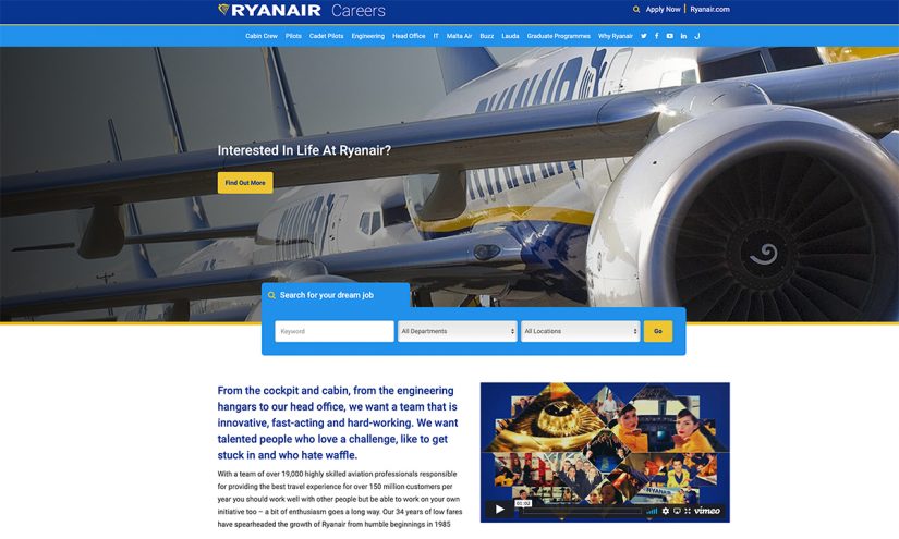 Lavorare in Ryanair