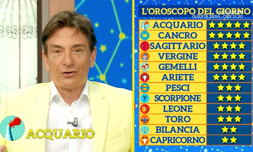 Classifica oroscopo Paolo Fox domani 27 ottobre 2021